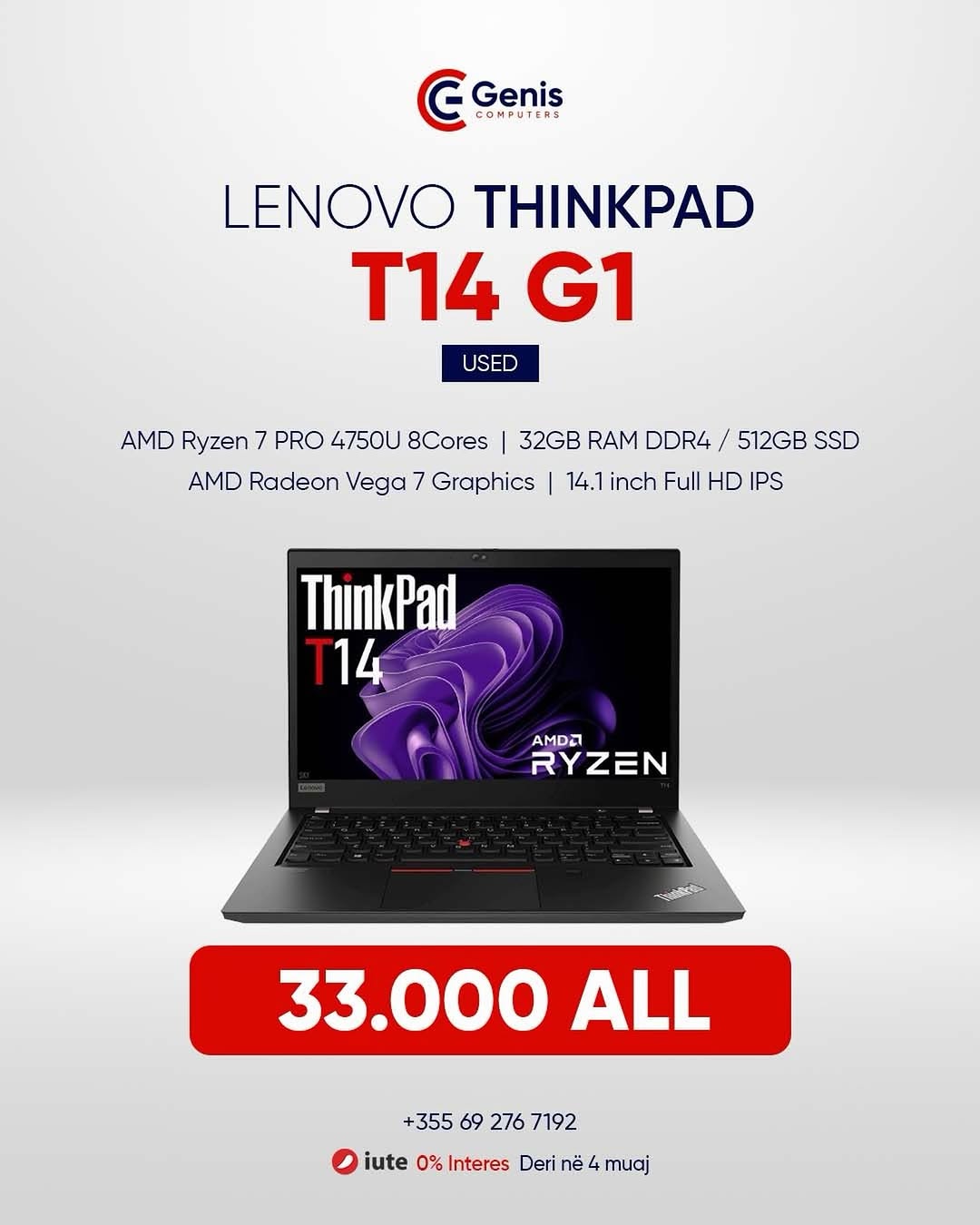 Lenovo ThinkPad T14 Gen 1 (AMD)