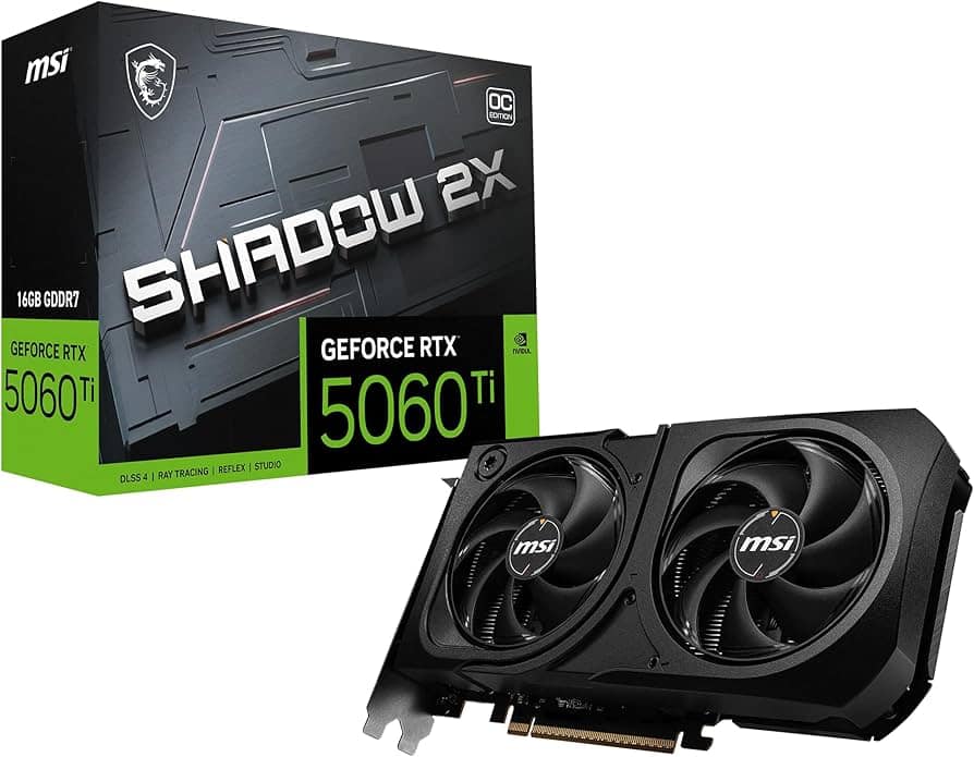 MSI GeForce RTX 5060 Ti 16G SHADOW 2X OC