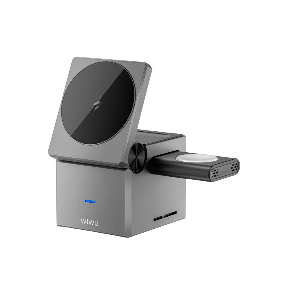 WiWU Wi-W030 Small Square 3 in 1 Wireless Charger