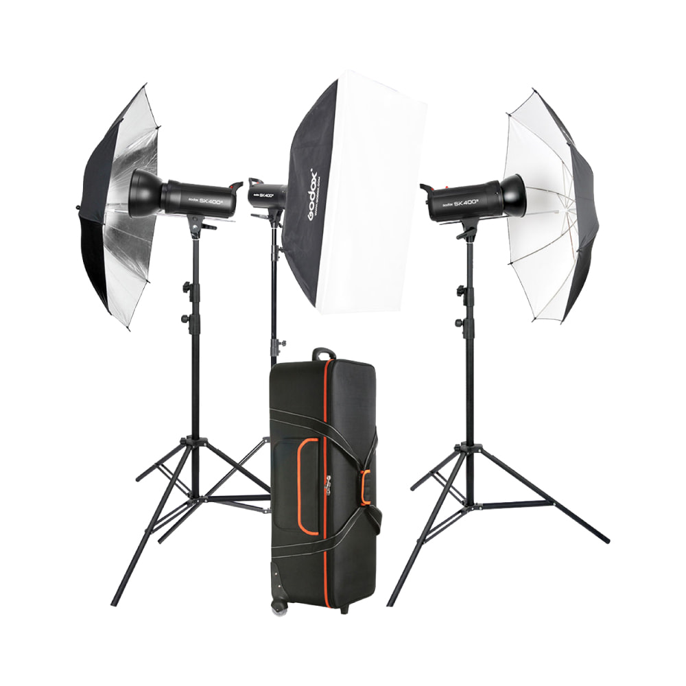 Godox SK400II-D Trio of Studio Flashes Kit